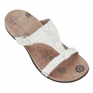Orthaheel Molly Comfort Sandals in White Snake size 6